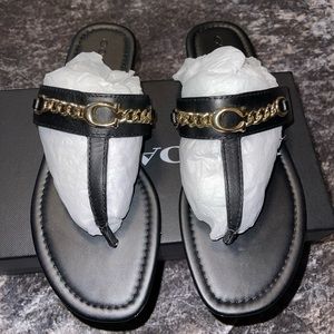 Authentic Coach women Sz 10 flat sandals.
